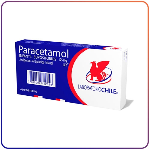 PARACETAMOL INFANTIL 125 MG X 6 SUPOSITORIO